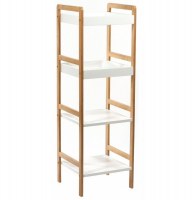 Etagère 4 plateaux - bambou - meuble de rangement