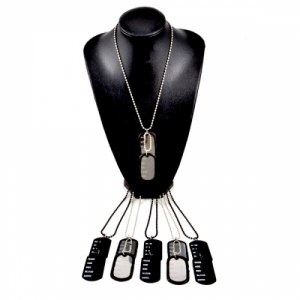 Lot de 6 colliers army