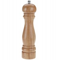 Moulin à poivre en bois massif clair - h 22 cm