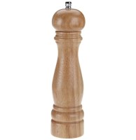 Moulin à poivre en bois massif clair - h 26,5 cm