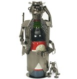 Porte bouteille chasseur avec son chien - support bouteille - décorat