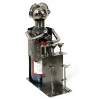 Porte bouteille barman - support bouteille - serveur derrière son bar