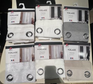 Rideaux voilage 140x240