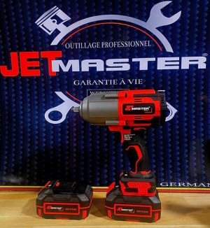 CLÉ À CHOC BATTERIE LITHIUM ION 1/2" 36 V 1500 NM BRUSHLESS JET MASTER
