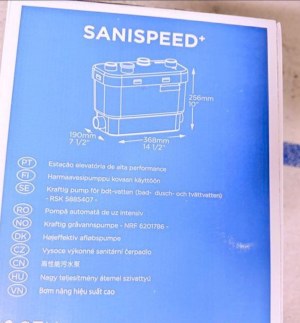 Pompe de relevage SFA sanispeed sanibroyeur
