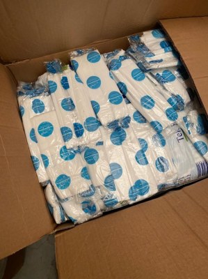 Serviette de coiffeur en coton jetable pour coronavirus