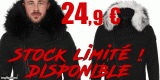 Veste Doudoune homme hiver avec grosse fourrure model 2