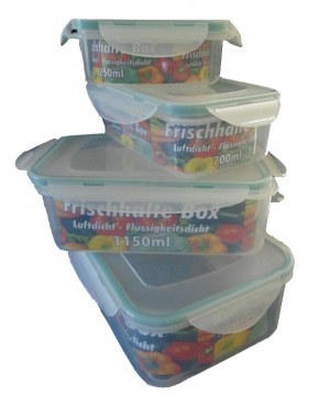 LOT DE BOITES HERMETIQUES PLASTIQUE ALIMENTAIRE SANS BPA