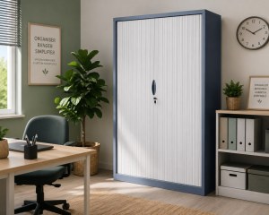 ARMOIRE METAL RIDEAUX DOUBLE