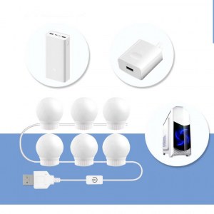 LAMPES À LED pour la coiffeuse À COULEUR ET INTENSITÉ LUMINEUSE RÉGLABLES