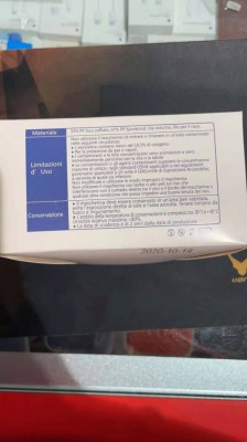 Lot de FFP2 Masque respiratoire norme EN 149: 2001 + A1