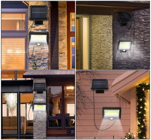 LAMPE EXTERNE AVEC PANNEAU SOLAIRE 100 LED Bg-1828A