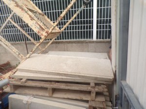 Appui de fenêtre monobloc en béton gris