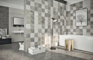 Faience murale effet béton 20x60 cm COLBY STN CERAMICA