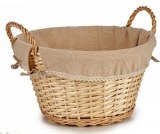 Corbeille ronde en osier