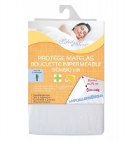Protège matelas 90 x 190 cm en bouclette imperméable