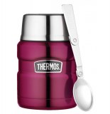Lunch box - boîte repas isotherme thermos 0,47l - framboise
