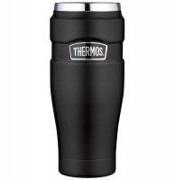 Mug de transport isotherme thermos - 0,47l - tasse isolante noire