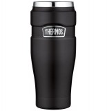 Mug de transport isotherme thermos - 0,47l - tasse isolante noire