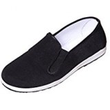 Destockage Chausson Homme Toile Noir uni