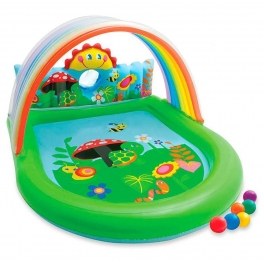 Piscine Gonflable Avec Pare Soleil Et Jets D Eau Intex Destockage