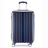 Valise Taille Cabine rigide 57cm bleu ultra leger ABS+PC 4 roues multicouleurs PARTY PR...