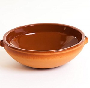 Cassoles en terre cuite plat à cassoulet 25cm