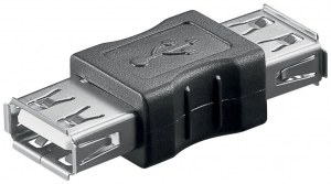 Adaptateur USB 2.0 femelle A-Femme A Noir à permettre l'interconnexion de la plupart USB