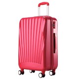 Valise rigide 68cm Fuchsia ultra leger ABS 4 roues multidirectionnelles double PARTY PR...
