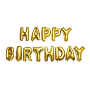Top vente Ballon HAPPY BIRTHDAY en aluminium gonflable 40 cm