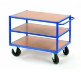 Servante d'atelier avec 3 plateaux bois