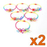 Lot de 12 bracelets phosphorescents