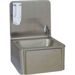 Lave-mains inox Ã  commande fÃ©morale