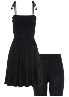 020281 Ensemble femme – robe + short AJC