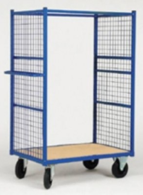 Chariot multi-niveaux 2 cotés grillagés