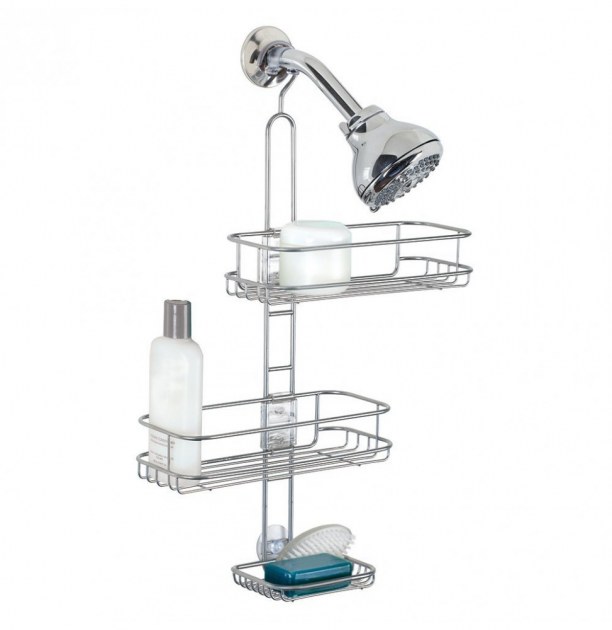 Serviteur de douche réglable interdesign rangement salle de bain