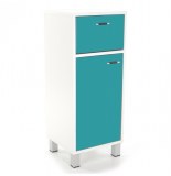 Meuble bas de salle de bain - turquoise - armoire de rangement