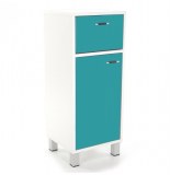 Meuble bas de salle de bain - turquoise - armoire de rangement