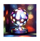 Lampe disco 20 cm - boule tournante pour soirées en lumière