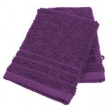 Gants de toilette en coton - lot de 2 - violet