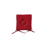 Galette de chaise 40 x 40 cm - rouge