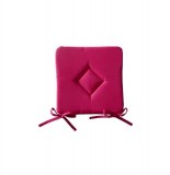 Galette de chaise 40 x 40 cm - rose - jus de myrtille