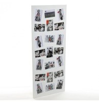 Pêle-mêle 21 photos - grand cadre multi photos - blanc