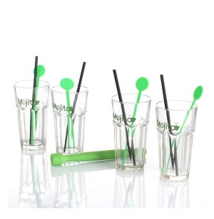 Coffret mojito 13 pièces - set complet avec verres, pillon, pails, m