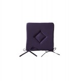 Galette de chaise 40 x 40 cm - violet