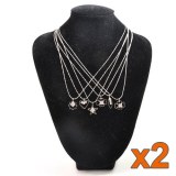 Lot de 12 colliers strass