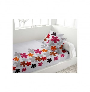 Parure de couette - 220 x 240 cm - linge de lit fleuri
