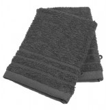 Gants de toilette en coton - lot de 2 - gris anthracite