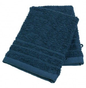 Gants de toilette en coton - lot de 2 - bleu nuit