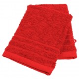 Gants de toilette en coton - lot de 2 - rouge